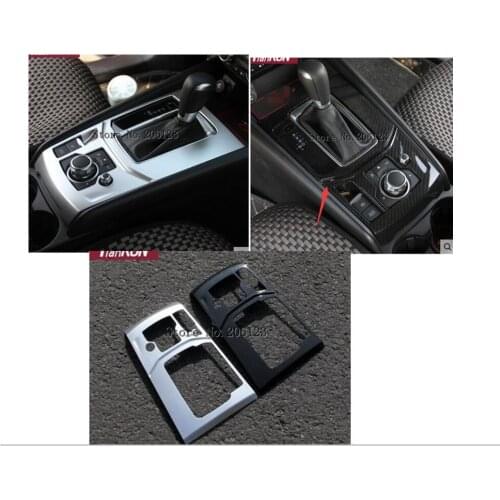 For Mazda CX-5 CX5 2017-2019 accessories Central control AT Gear Panel trim Covers Interior stainless steel decoration