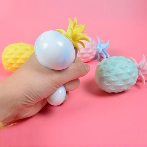Anti Stress Fun Soft Pineapple Ball Stress Reliever Toy Children Adult Fidget Squishy Antistress Creativity Sensory Toy Gift