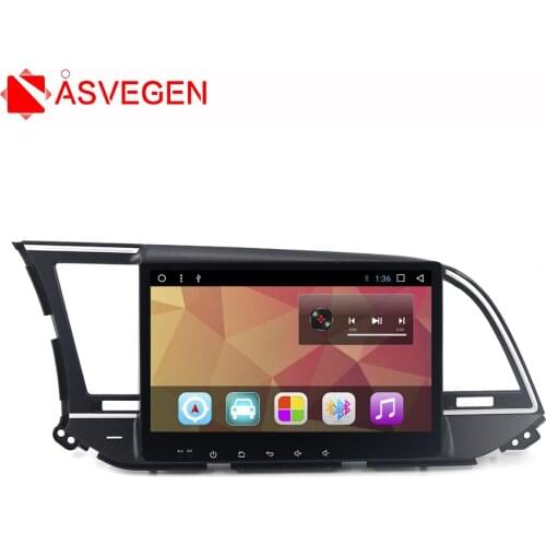 Asvegen Android 7.1 HD Touch Screen GPS Navigation DVD Player Car Bluetooth WIFI Autoradio Multimedia For Hyundai ELANTRA 2016