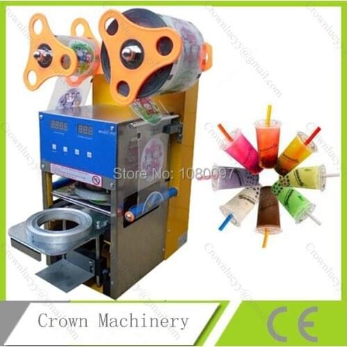 Automatic Cup Sealer Sealing Machine with Counter for Bubble Tea Shop