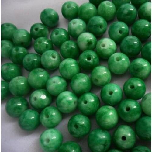 Free Shipping 10mm Pretty Round Shape Mixed Color Jades Stone Loose Beads Strand DIY Creative Jewellery Making