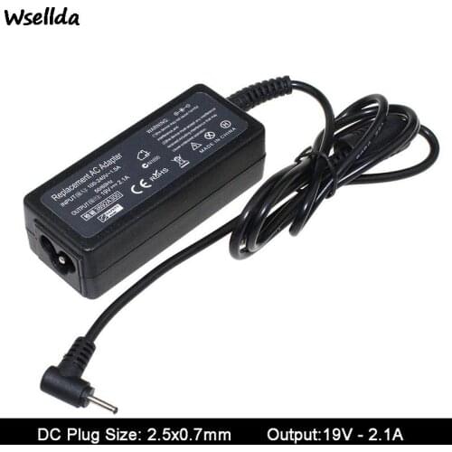 19V 2.1A 2.5x0.7mm Laptop Netbook Ac Adapter Power Supply For ASUS Eee PC Seashell 1015PW 1015PX 1015BX 1015CX 1015PEB Charger