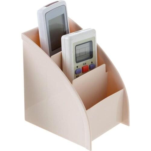 Multi GridsTV Remote Control Storage Holder Mobile Phone Holder Stand Case Plastic Storage Container Desktop Box Basket