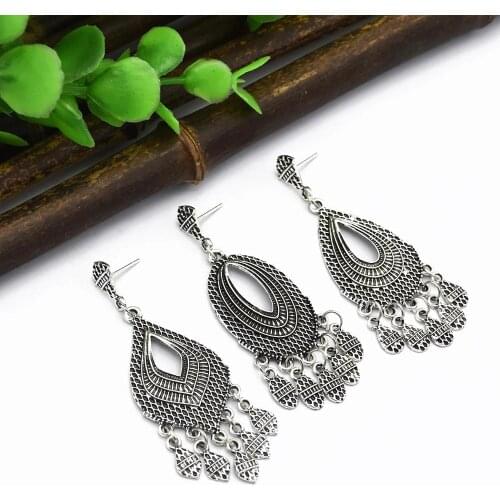 Egypt Vintage Bohemia Chic Leaf Teardrop Dangle Earrings Gypsy Turkish India Chandelier Pendientes Color Jewelry for Women
