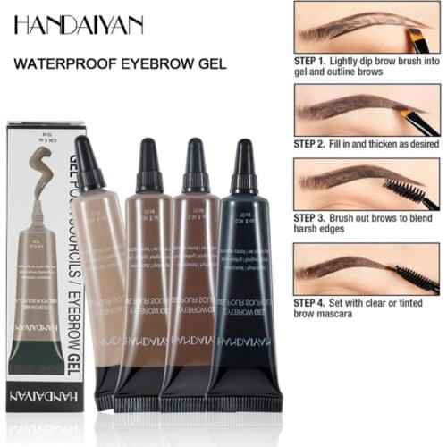 HANDAIYAN Dye Eyebrow Gel Waterproof Long Lasting Cream Eyebrows Tint No Fading Brow Cream Enhancers Eyes Makeup TSLM1
