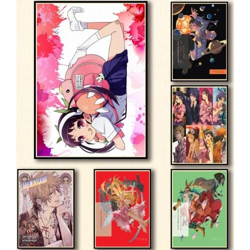 Canvas Painting Anime Poster Monogatari Wall Art Prints Posters Children Room Decor Pictures for Bedroom Home Decoration