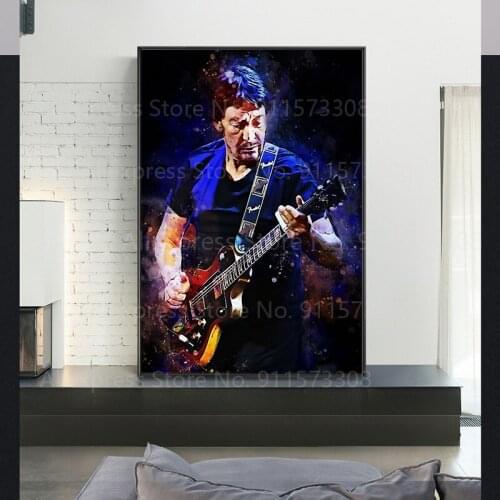Chris Rea Singer Solo Guitarist Canvas Painting Prints Poster American Singer Guitarist Blues Rock Fans Collect Wall Art Decor