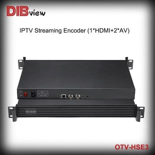 Dibview OTV-HSE3 1U Rack H264 HD HDMI SD CVBS AV IPTV Streaming Video Encoder For Education Live HLS RTMP RTSP SRT HTTP Project