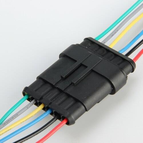 1.5 Kit 6 Pin Female Male Waterproof Electrical Wire Cable Automotive Connector Car Plug