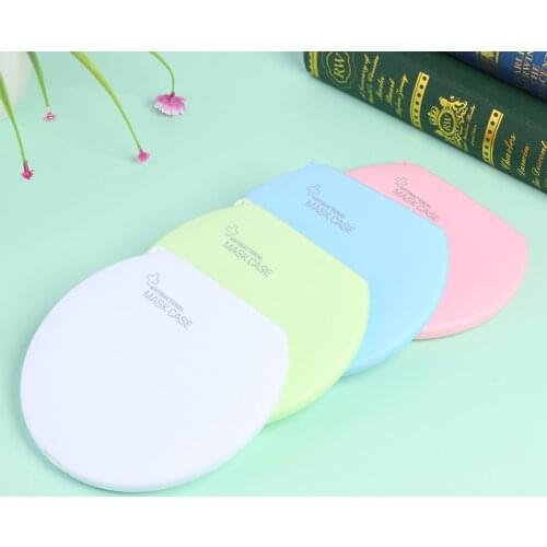 Round Disposable Mask Storage Case mask Dustproof storage box disposable mask case storage box organizer face mask storage case
