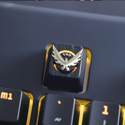 Mechanical Keyboard Keycap Keystone 1 pc Tom Clancy Division Theme Zinc Aluminum Alloy Metal R4 Height MX Axis Custom DIY Game