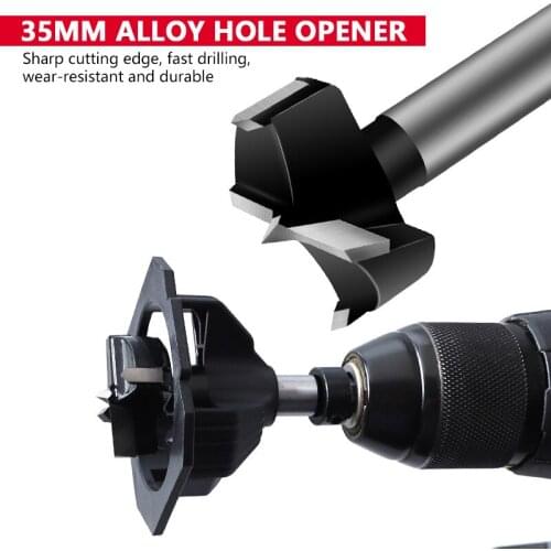 Hinge Hole Drilling Guide Locator Hinge Drilling Jig Drill Bits Hole Opener Door Cabinet Accessories Carpentry Tools Drill Bits