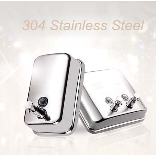 Onyzpily Newly 500ML/800ML Wall Mount Bathroom Liquid Soap Dispenser Matte Black Manual Soap Shampoo Box Holder