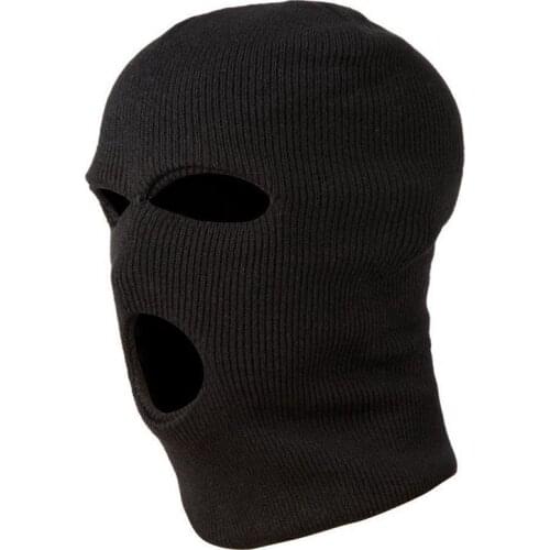 3 Holes Police Mask / Hood Color Black police - Swat - Gign - Raid - Special Forces - Airsoft - Paintball - Ski - Snow - Surf