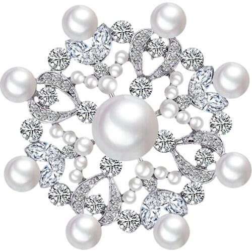 Full Alloy Bead Brooches For Women Unisex Insect Weddings Office Brooch Pins Gifts