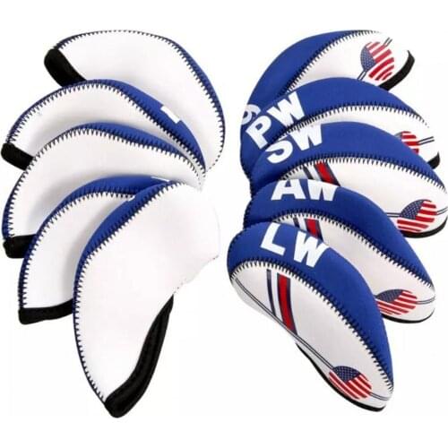 10Pcs Portable Wear-resistant Golf Ball Rod Head Protective Case Sport Accessory Golf Ball