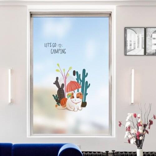 Window glass sticker self-adhesive bathroom frosted film light translucent opaque anti-light blackout anti-peep static film