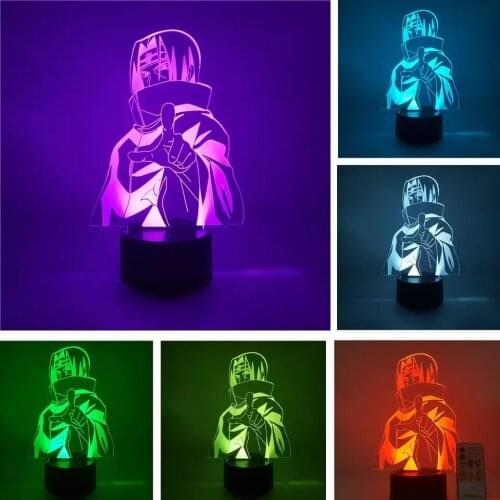 Anime Light Hаруто Led Panel Lights Narutoed Itachi Lamp With Sensor Valentines Day Gift USB Light Led Lighting