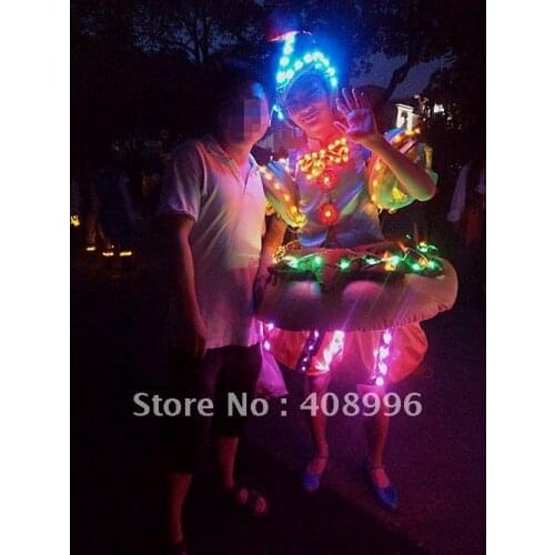 LED luminous dress for performance/Carnival dress/Light-up costumes/02