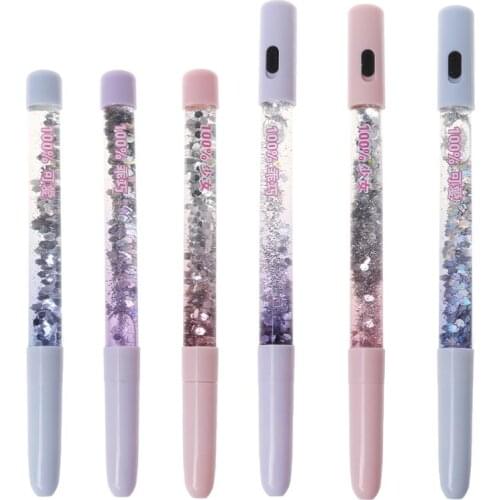LED Colorful Liquid Quicksand 0.5mm Ballpoint Pen Magic Wand School Stationery Office Supplies For Writing