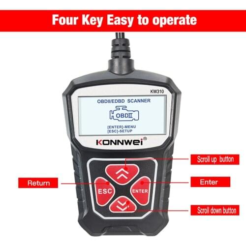 KONNWEI KW310 Universal Car Scanner Professional Automotive Code Reader Vehicle CAN Diagnostic Scan Tool