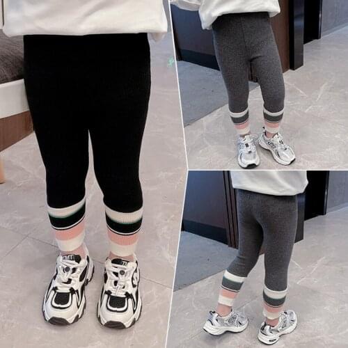 Toddler Girl Slim Pants Striped Girls Trousers Casual Style Children Pants Spring Autumn Clothes Girl