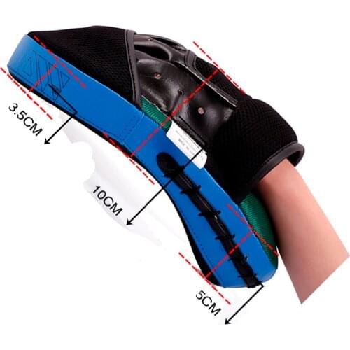 High Quality thickening Sanda foot taekwondo training MMA boxing Hand target Supplies feet to baffle boxe fitness equipment Blue