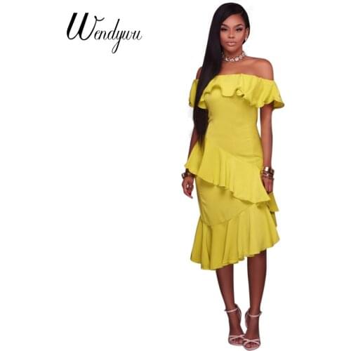 Праздничные летние платья WENDYWU China At AliExpress