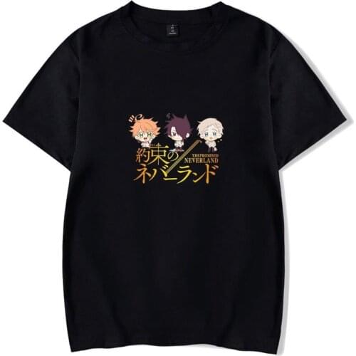 The Promised Neverland T Shirt Women Men Cosplay Costume 100% Cotton Short Sleeve Funny Tshirt Emma Norman Ray Graphic Tees