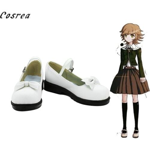 Anime Danganronpa Monokuma Cosplay Shoes Women Halloween Girls Cos Fujisaki Chihiro Tojo Kirumi Short boots Lolita Sweet Shoes