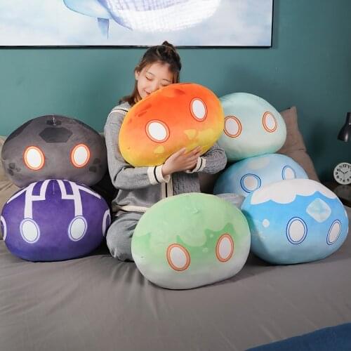 1pc 25/35/40cm Huge Game Genshin Impact Cosplay Slime Plush Dolls Keli Pillow Man Woman Plush Toys Girls Boys Kids Gift