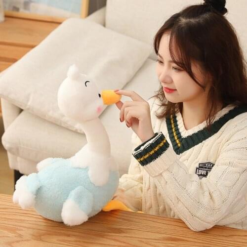 1pc 35/45CM Kawaii Simulation Ostrich Plush&Stuffed Lifelike Bird Doll Animal Pet Toys For Children Home Decor Baby Xmas Gift