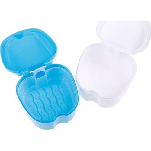 1PC False Teeth Storage Box Denture Boxs Cleaning Teeth Case Dental Container High Quality