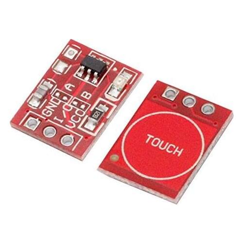 10pcs/lot TTP223 touch button module self-locking jog capacitive switch single-channel transformation