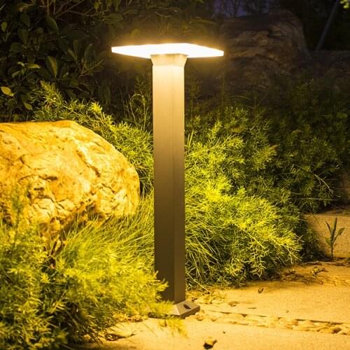 40/60CM Waterproof LED Garden Lawn Lamp Modern Aluminum Pillar Light Outdoor Courtyard Villa Patio Landscape Lawn Bollards Light