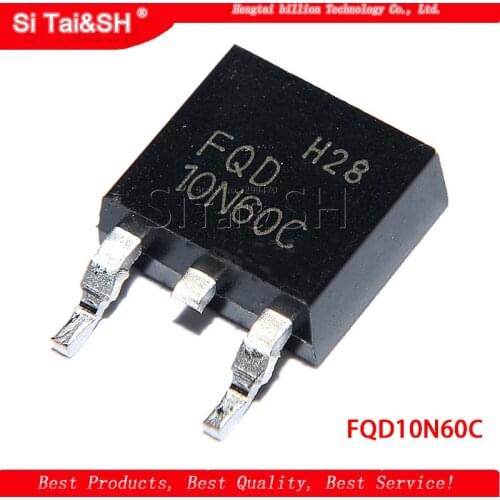 5PCS 10N60 FQD10N60C STD10NM60N SMD TO-252