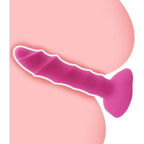 Soft Silicone Anal Plug with Powerful Suction Cup Prostate Massage Stimulator Female Masturbation Device Safe Material Butt Plug