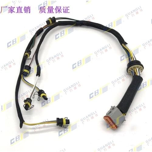 Free shipping for excavator accessories 329D 325C 325D Injector WIRE Harness C7 nozzle Harnes 222-5917 2225917 digger aparts