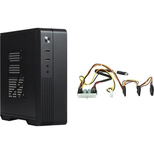 MX02 Mini ITX Case with 150W 12V Power Board HTPC Chassis Computer Case USB2.0 ITX Enclosure Industrial Control Chassis