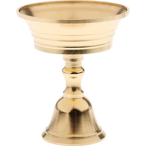 Ghee Lamp Holder Candle Holder Tibetan Brass Butter Oil Lamp Home Ornament 5-11cm