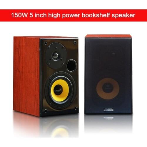 150W 5 Inch Fever Hifi Speaker High-power Audio Bookshelf Audio Passive Front Speaker Amplifier Home Theater Computer TV Speaker