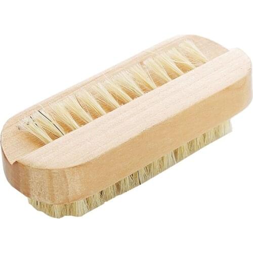 Two-sided Hand and Nail Brush With Bristles Manicure Pedicure Scrubbing Nail Bath Brush Fingernail Hand Foot Brush