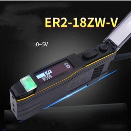 ER2-22HM ER2-18ZW-V ER2-21M Analog NPN dual output fiber amplifier 0-5V Fiber Optic Sensors