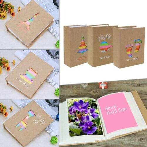 New Photo Album 100/200 Sheets Insert Page 5/6 inch Instant Picture Storage Frame Children Lovers Wedding Memory DIY Book Gifts