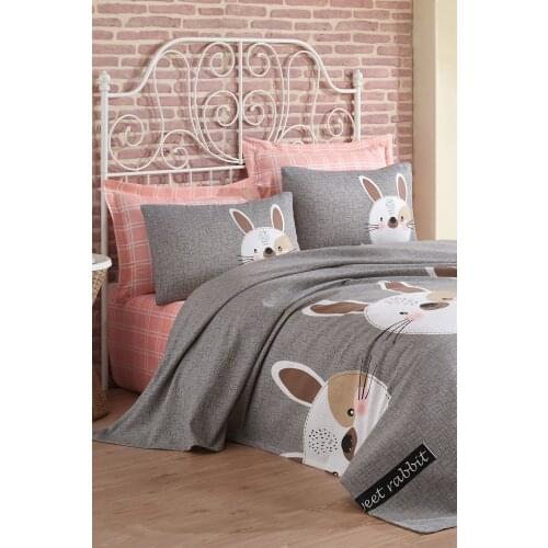 2021 PIQUE Set With Pillowcase Duvet Cover Sets Bed Linen Sheet Modern For Summer Bedspread King Size Quilt Bedclothes Rabbit
