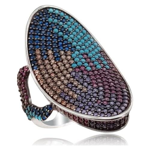 Summer Collection Statement Women Rings 925 Sterling Silver Ladies Rings for Women