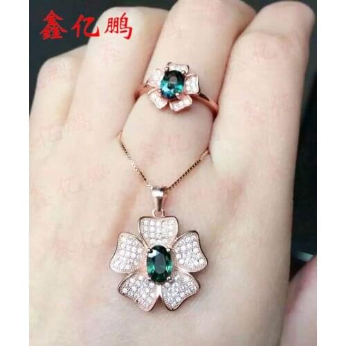 Lkuan 925 sterling silver with natural sapphire suits