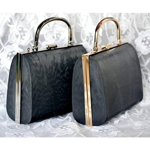 Metal Frame Box Purses Handles for DIY Handbags Evening Bag Clutch Accessories with metal bag handles on top box purse frame