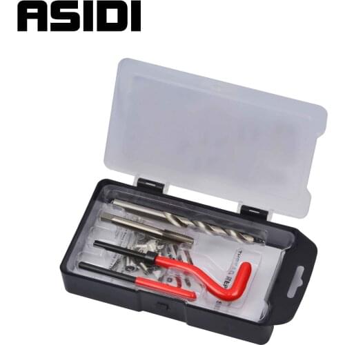 15/25 Piece M5 M6 M7 M8 M9 M14 Thread Repair Kit Garage Workshop Tool Set