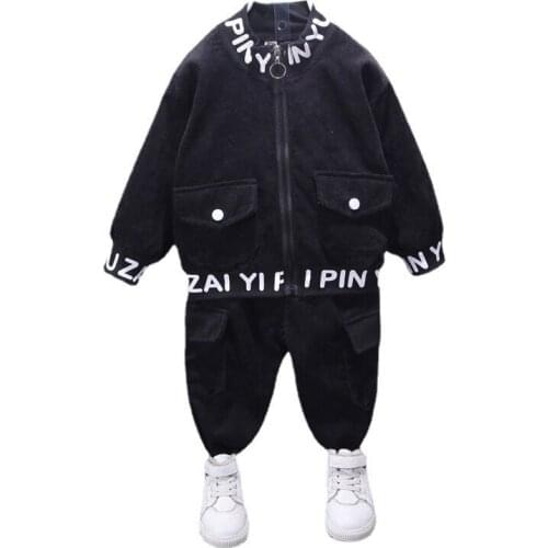 New Spring Autumn Baby Girl Clothes Fashion Children Boys Sports Jacket Pants 2Pcs/Sets Toddler Casual Costume Kids Tracksuits